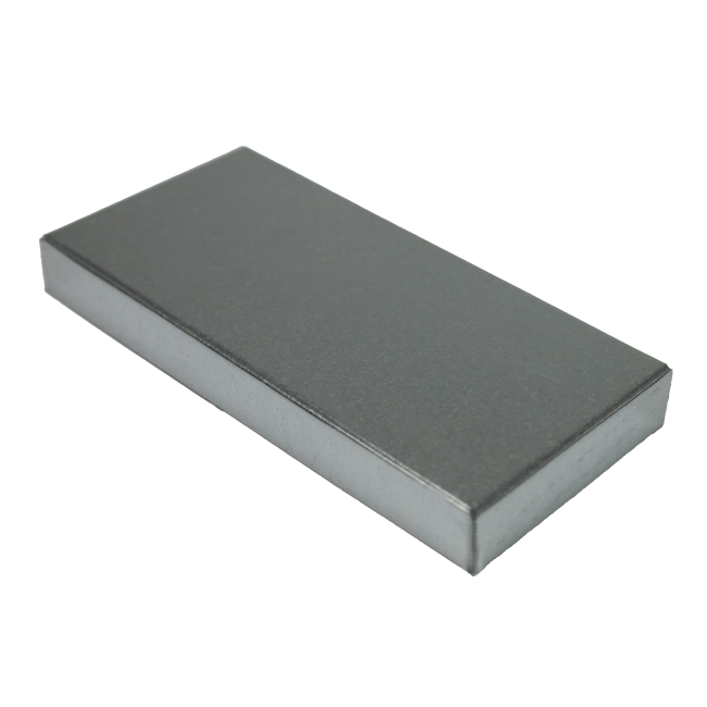 Couvercle 300x80 pour gaine plate galvanisée