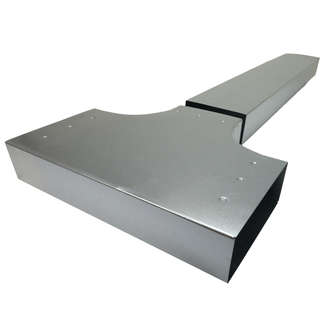T-Stück 90 Grad 300x80 - 300x80 für Rohrleitungen