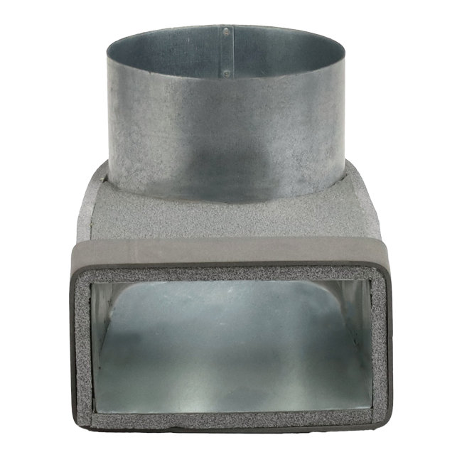 Coude Thermoduct 170mm x 80mm au diamètre 160 mm pour gaine