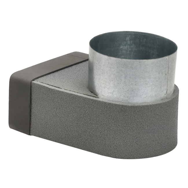 Coude Thermoduct 170mm x 80mm au diamètre 160 mm pour gaine