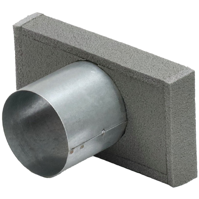 Couvercle de thermoduc 170x80 avec diamètre de raccordement 80 mm pour gaine