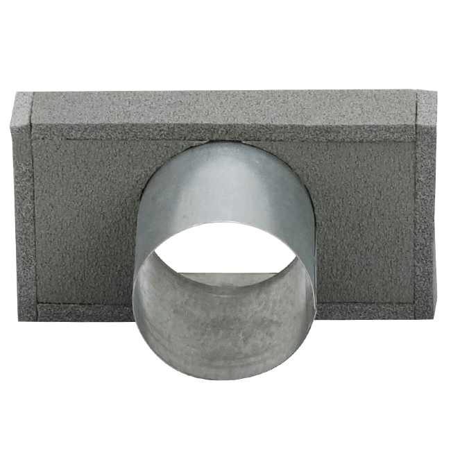 Couvercle de thermoduc 170x80 avec diamètre de raccordement 80 mm pour gaine