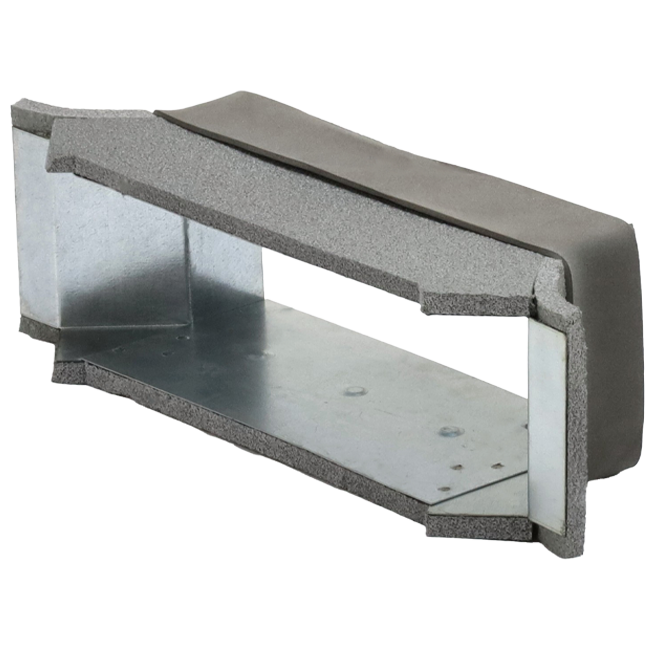 Raccordement latéral Thermoduct 170mm x 80mm pour gaine
