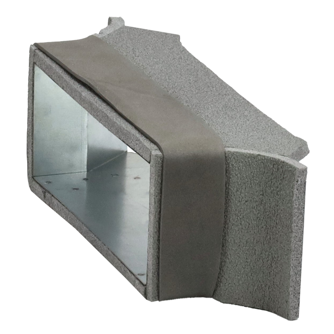 Raccordement latéral Thermoduct 170mm x 80mm pour gaine