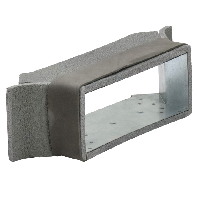 Raccordement latéral Thermoduct 170mm x 80mm pour gaine