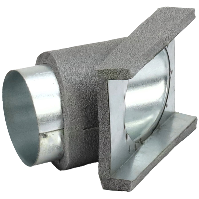 Thermoduct Déviation de 45 degrés 80 mm