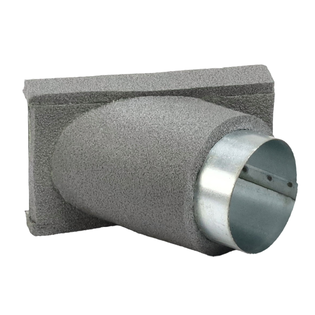 Thermoduct Déviation de 45 degrés 80 mm