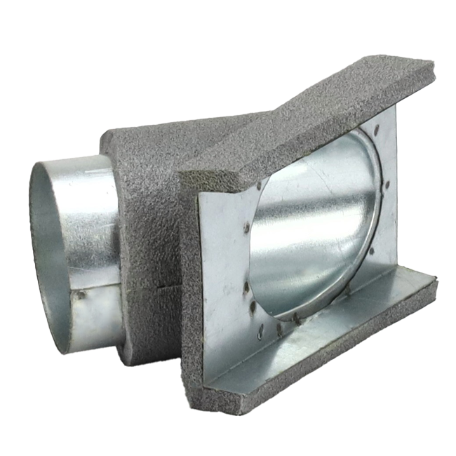 Thermoduct Déviation de 45 degrés 80 mm