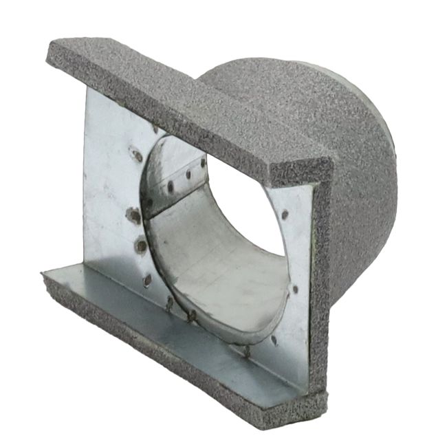 Thermoduct Déviation de 45 degrés 80 mm