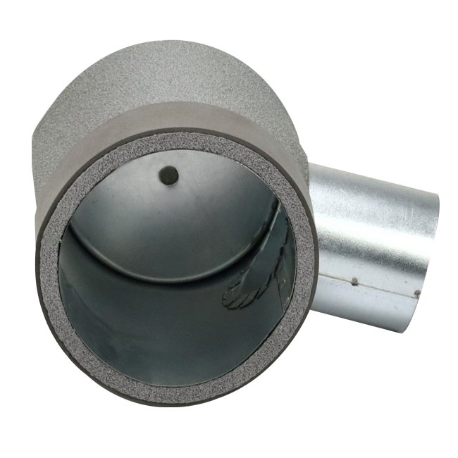 Thermoduct-Schott Durchmesser 125 mm H=80 mm einfach mit Loch für Tunnelbau