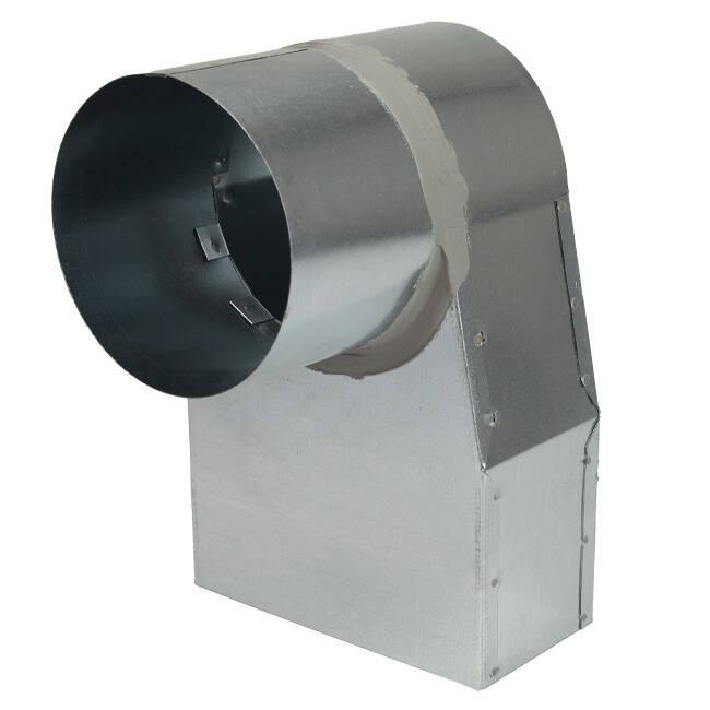 Angle d'ardoise 220x80 mm au diamètre 150 mm pour gaine