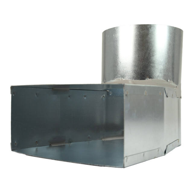 Angle d'ardoise 220x80 mm au diamètre 150 mm pour gaine