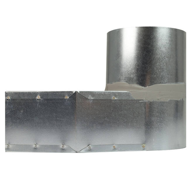 Angle d'ardoise 220x80 mm au diamètre 160 mm pour gaine