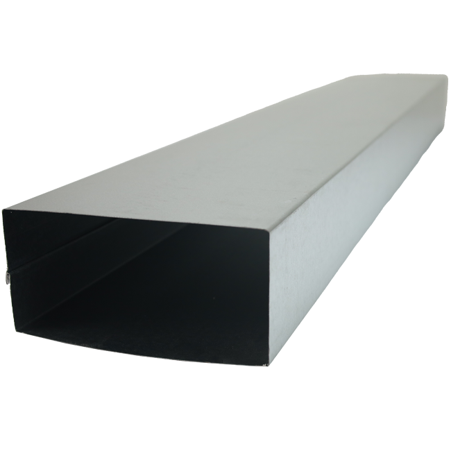 Gaine plate galvanisée 300x80 longueur de 1.5m