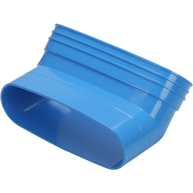 Wavin Ventiza Coude 45 degrés PVC ovale 235x80 mm vertical M/S