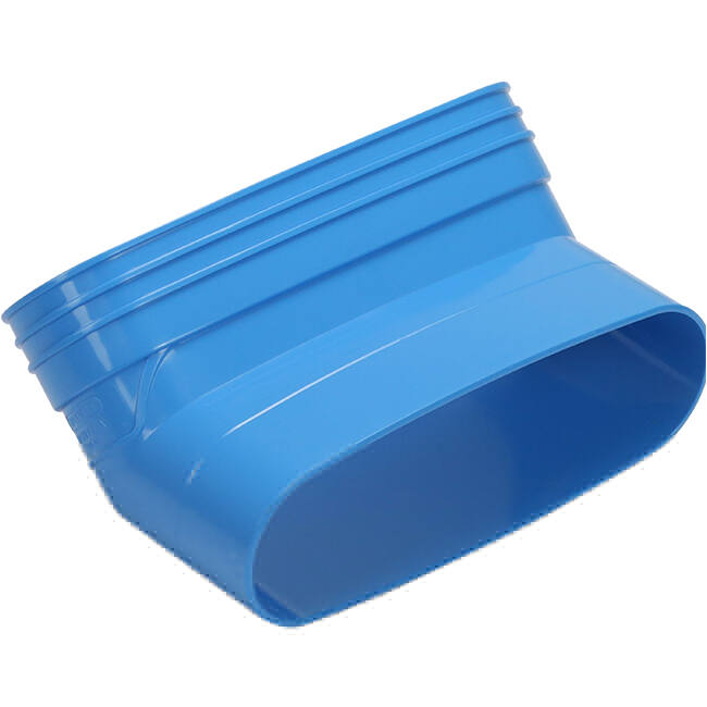 Wavin Ventiza Coude 45 degrés PVC ovale 235x80 mm vertical M/S