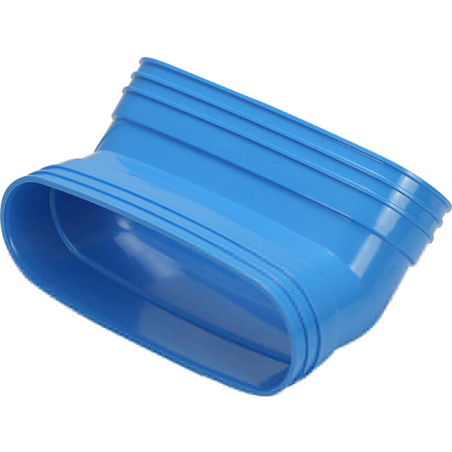 Wavin Ventiza Coude 45 degrés PVC ovale 195x80 mm vertical M/M