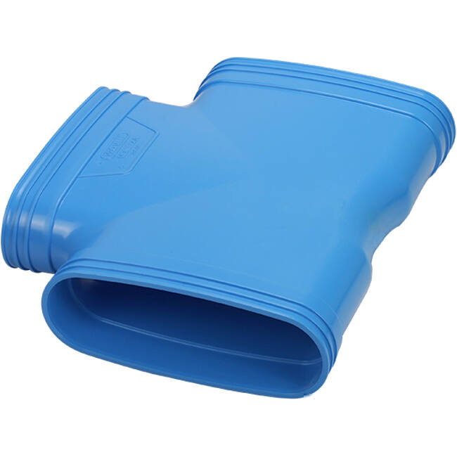 Wavin Ventiza T-pièce 90 degrés PVC ovale 235x80 mm M/M/M
