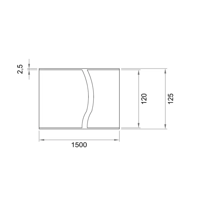 Wavin Ventiza canalisation 1,5 m PVC ronde 160 mm S/S