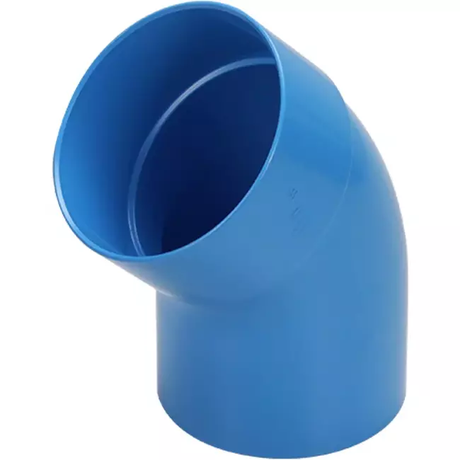 Wavin Ventiza coudée 45 degrés PVC rond par diamètre 80 mm M/S