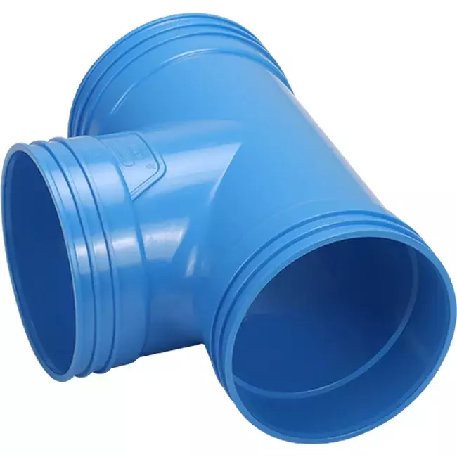Wavin Ventiza Raccord T 90 degrés PVC rond par diamètre 125 mm M/M/M