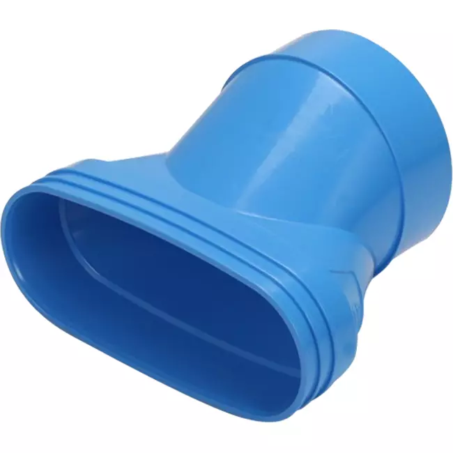 Wavin Ventiza Raccord PVC ovale 195x80 mm vers 125 mm excentrique M/S