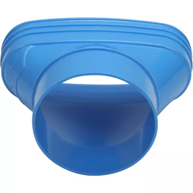 Wavin Ventiza Raccord PVC ovale 195x80 mm vers 125 mm excentrique M/S