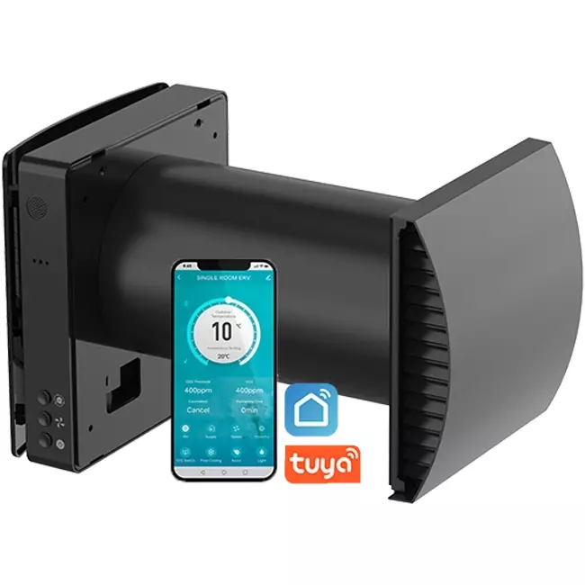 Récupérateur de chaleur décentralisé Econox Eco Pair Plus SG-ERV-150 noir