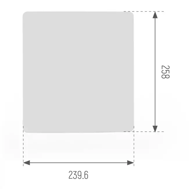 Panneau de couverture gris Econox Eco Pair Plus pour unité VMC double flux décentralisée SG-ERV-150