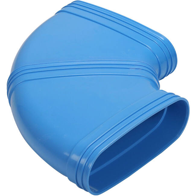 Wavin Ventiza Coude 90 degrés PVC ovale 235x80 mm horizontal M/M