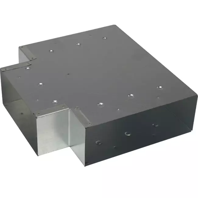 Pièce en T (coudée) 90 degrés 220x80 mm - 170x80 mm pour système d'évacuation des fumées