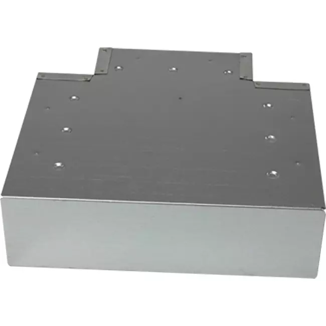 Pièce en T (coudée) 90 degrés 220x80 mm - 170x80 mm pour système d'évacuation des fumées