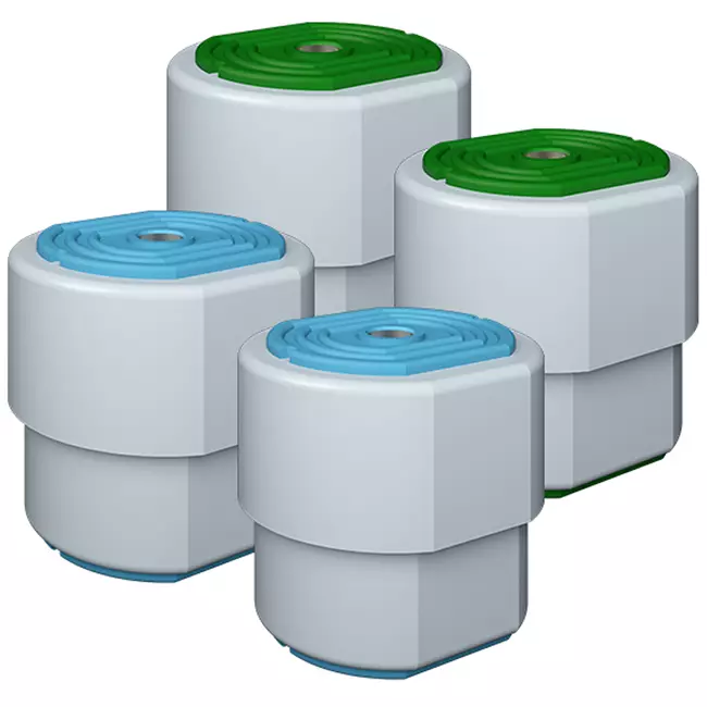 Kit de vibration ClimaConnect 1.2 bleu/vert, avec ressort, pour unités jusqu'à 55 KG
