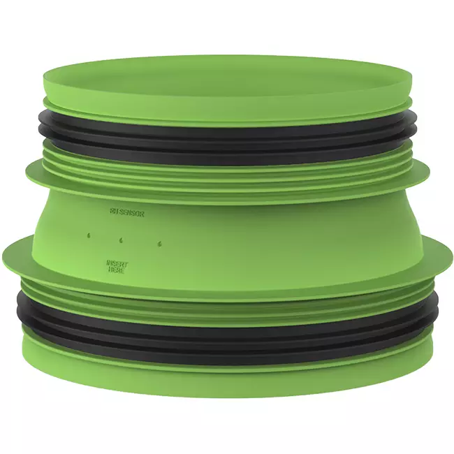 Raccord Duco avec caoutchouc D160-D180 (M/M)