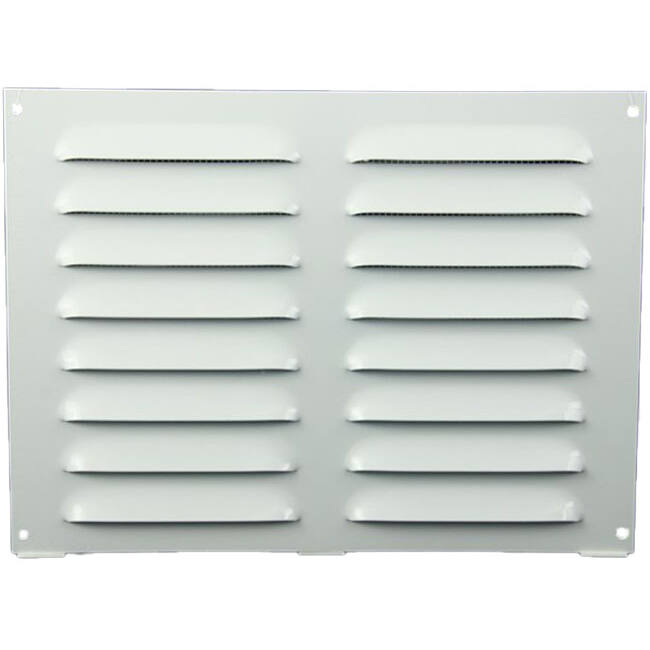 Grille à fente rectangulaire en métal 260 x 190 blanc - MR2619