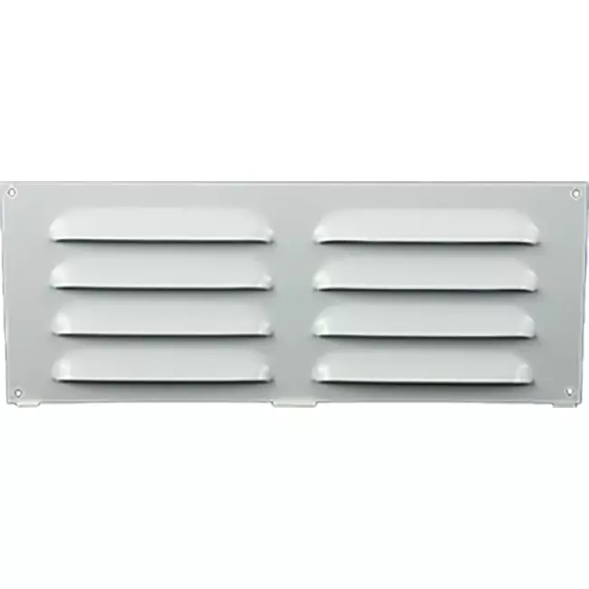 Grille à fente rectangulaire en métal 260 x 105 blanc - MR26105