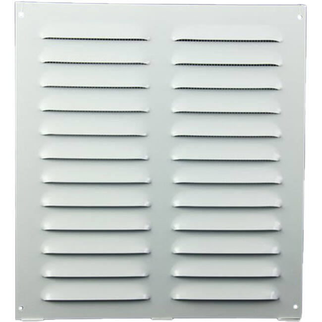 Grille à fente rectangulaire en métal 260 x 280 blanc - MR2628