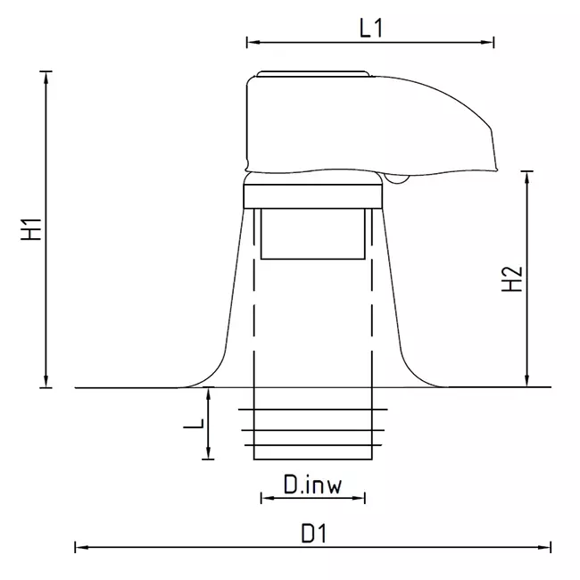 Passage de conduite 3000 DW 140 mm avec PVC