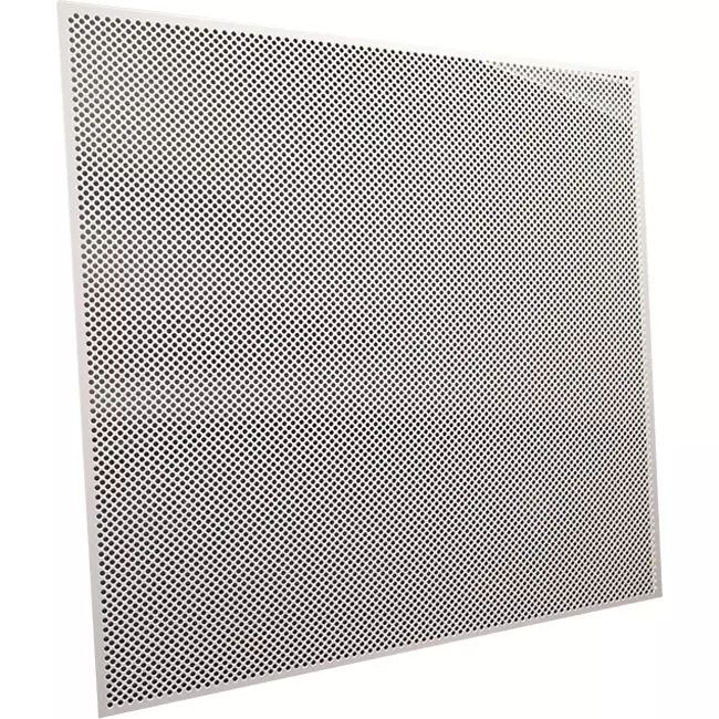 Dalle de plafond perforée 600 x 600 mm à insérer dans les plafonds suspendus - RAL9016