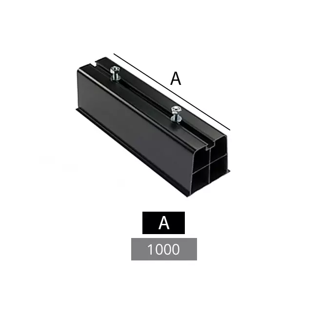 Barre de montage unité extérieure en PVC dur, longueur 1000 mm