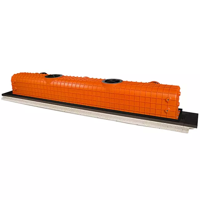 Diffuseur à fente sans cadre Ergovent 1050 mm avec diamètre de raccordement 90 mm - modulaire - 1 fente