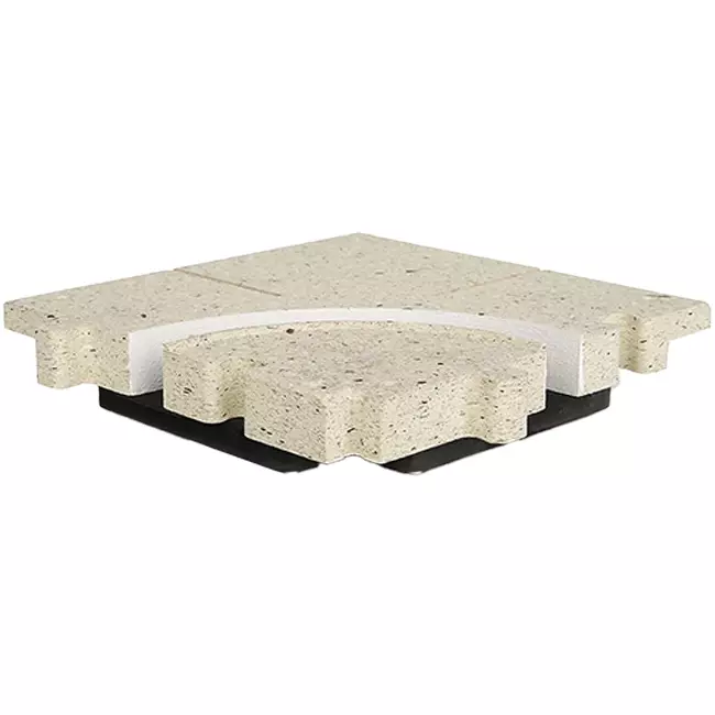 Pièce d'angle incurvée Ergovent pour diffuseurs modulaires à fentes enfichables