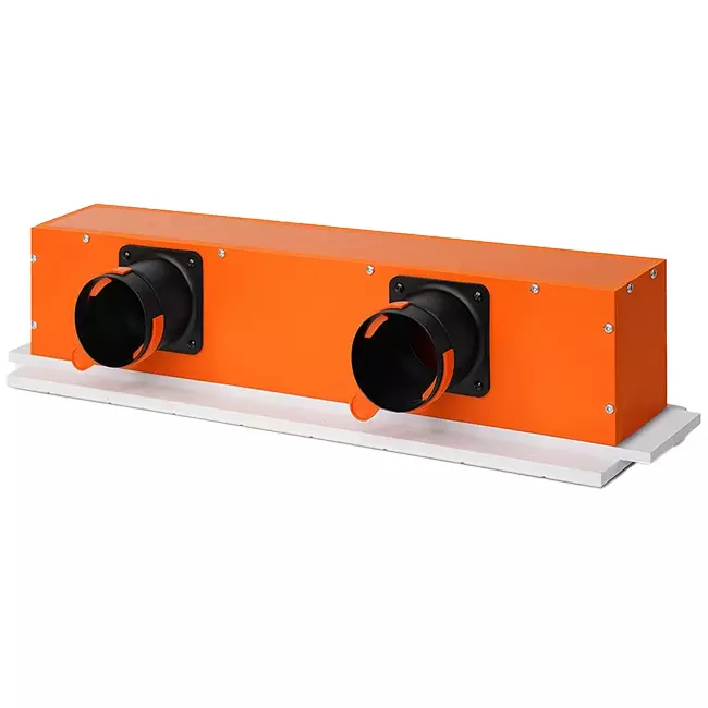 Diffuseur à fente sans cadre Ergovent 600 mm avec diamètre de raccordement 75 mm - profilé