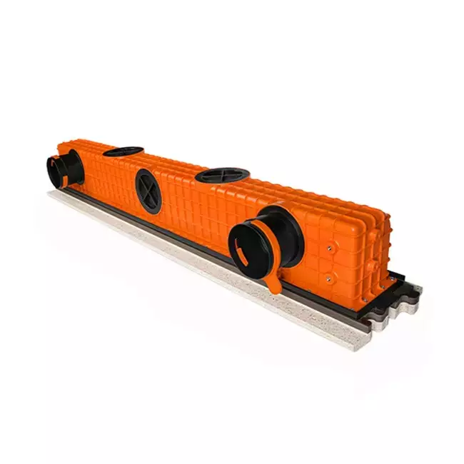 Diffuseur à fente sans cadre Ergovent 1050 mm avec diamètre de raccordement 90 mm - modulaire - 1 fente