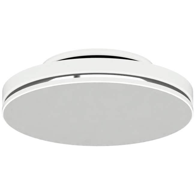 Diffuseur plafonnier en acier avec sortie ronde - 125 mm - RAL 9016