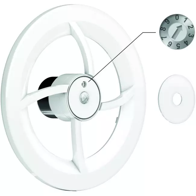 Ventilateur de salle de bain Solara avec radiateur - diamètre 100 mm - noir mat