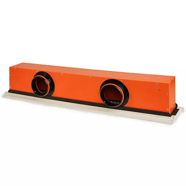 Ergovent diffuseur à fentes sans cadre 1050 mm avec diamètre de raccordement 125 mm - climatisation - 2 fentes