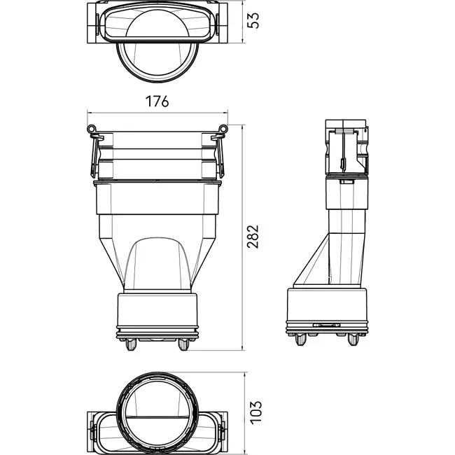 Réducteur Ubbink Air Excellent 45SC - 48C