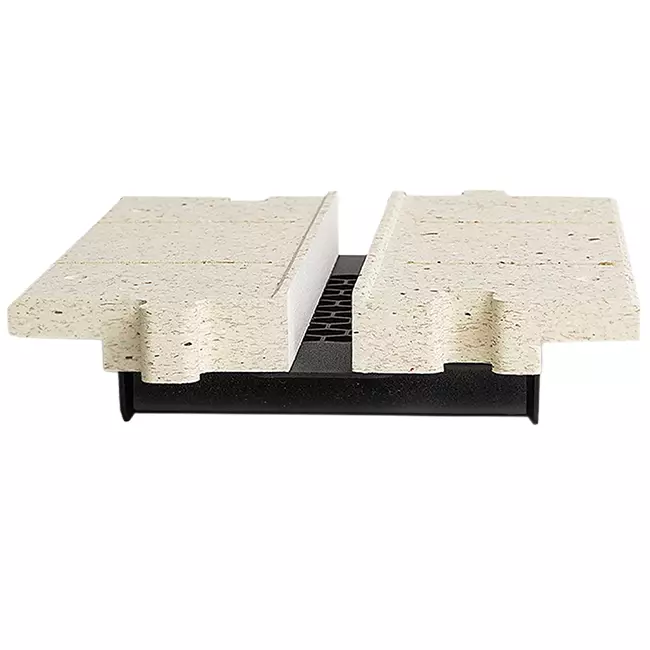 Profilé intermédiaire Ergovent pour diffuseurs modulaires à fentes enfichables 200 mm - 1 fente