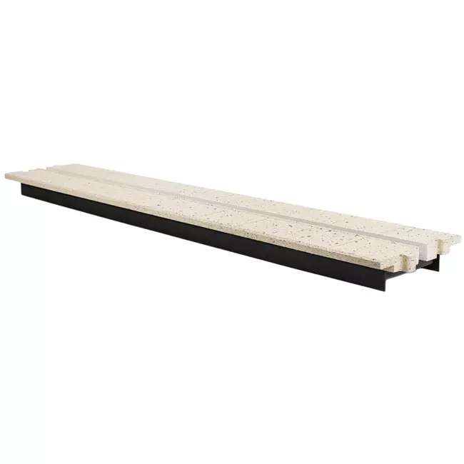 Profilé intermédiaire Ergovent pour diffuseurs modulaires à fentes enfichables 1050 mm - 1 fente